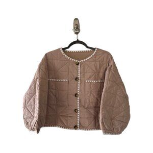 Women's Cropped Quilted Jacket / XL